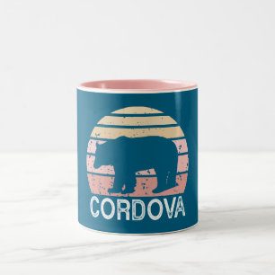 Cordova Alaska Retro Bär Zweifarbige Tasse