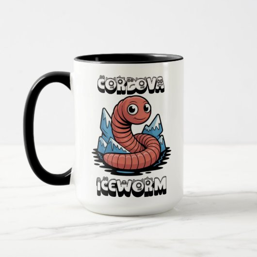 Cordova-Eiswurm Alaska-Kryptid Tasse (Links)