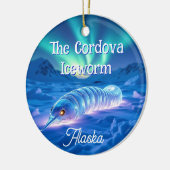 Cordova Iceworm Alaska Cryptid Myth Christmas Keramik Ornament (Links)