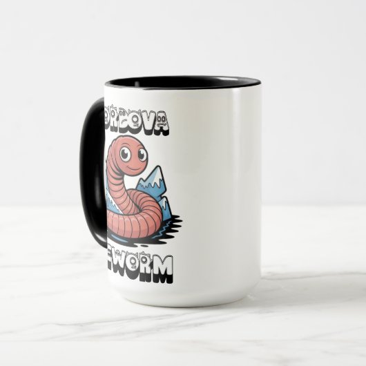 Cordova Iceworm Alaska Cryptid Tasse (Vorderseite Links)