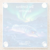Cordova Iceworm Alaska Keepsake Souvenir Glasuntersetzer (Rückseite)