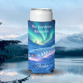 Cordova Iceworm Alaska Keepsake Souvenir  Selters Dosenkühler