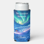 Cordova Iceworm Alaska Keepsake Souvenir  Selters Dosenkühler (Seltzer Vorderseite)