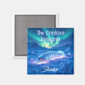 Cordova Iceworm Alaska Kryptoid Mythos Magnet (Vorderseite/Rückseite)