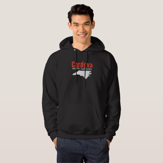 Cordova North Carolina USA State America Travel Hoodie (Vorne ganz)