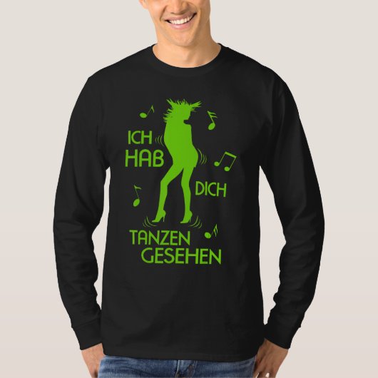 Cordula Dance Party Outfit Kostüm Grüner Karneval T-Shirt (Vorderseite)