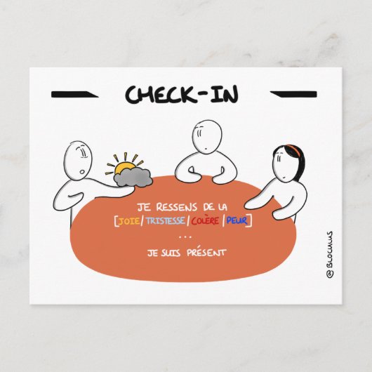 Core Protocol - Check-in Postkarte (Vorderseite)