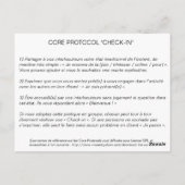 Core Protocol - Check-in Postkarte (Rückseite)