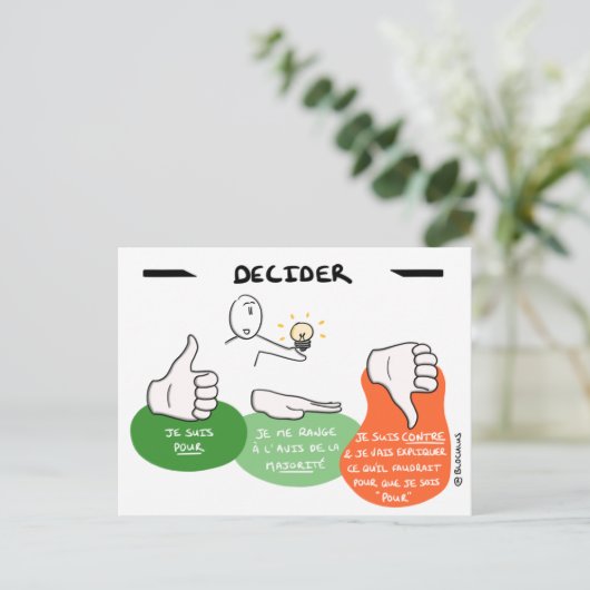 Core Protocol - Decider Postkarte (Stehend Vorderseite)