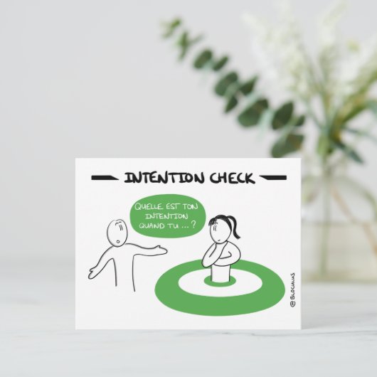 Core Protocol - Intention Check Postkarte (Stehend Vorderseite)