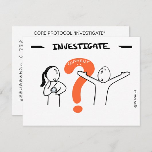 Core Protocol - Investigate Postkarte (Vorne/Hinten)