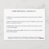 Core-Protocol-Karte Postkarte (Rückseite)