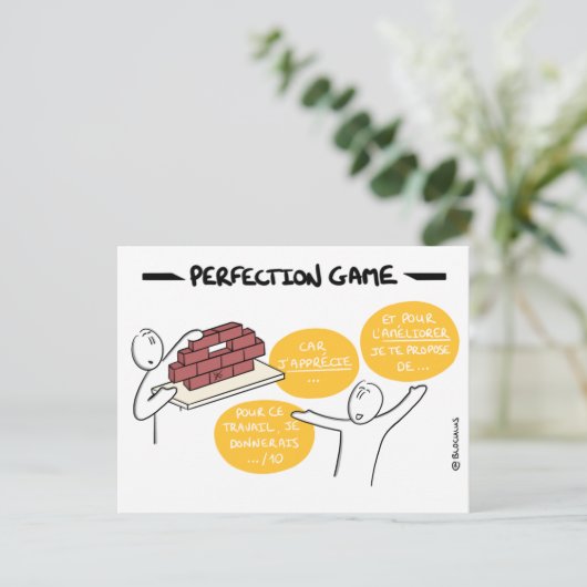 Core Protocol - Perfektion Game Postkarte (Stehend Vorderseite)