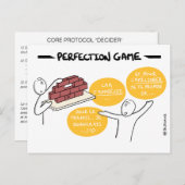 Core Protocol - Perfektion Game Postkarte (Vorne/Hinten)