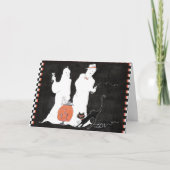 Core Stärke and Martinis Ghost Halloween Pilates Karte (Vorderseite)