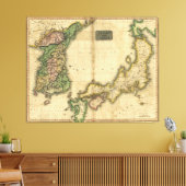 Corea (Korea) und Japan Map (1815) Leinwanddruck (Insitu (Wohnzimmer))