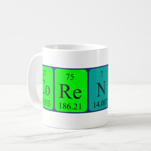 Corentin Periodenname Tasse (Vorderseite Links)