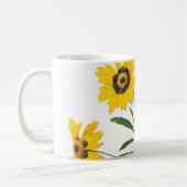 coreopsis(Coreopsis elegans) von Redouté Kaffeetasse (Links)