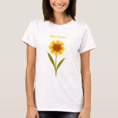 Coreopsis — Fröhlichkeit T-Shirt (Vorderseite)