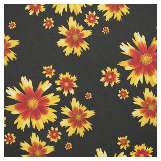 Coreopsis Gold und Bronze Tickseed Blume Medley Stoff (Muster)