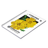 Coreopsis-Samenpackungsetikett Notizblock (Linke Seite)