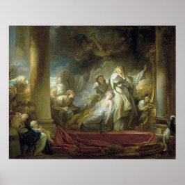 Coresus opferte sich selbst, um Callirhoe Retten Poster