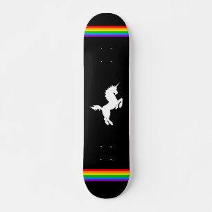 CORETIGER 80er RETRO VINTAG UNICORN RAINBOW BLAK Skateboard