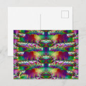 COREY ~ Glossare Postkarte 3D Farbige Zany (Vorne/Hinten)