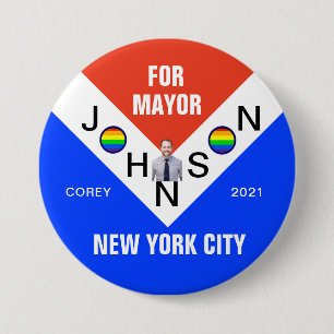 Corey Johnson für NYC Mayor 2021 Button