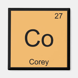 Corey Name Chemie Element Periodensystem Magnet