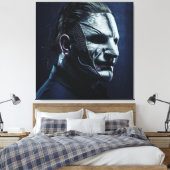 Corey Taylor Alternate Mask Custom Frame Leinwanddruck (Insitu (Schlafzimmer))