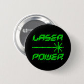 COREY TIGER 1980er RETRO LASER POWER Button (Vorne & Hinten)