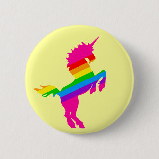 COREY TIGER 1980er RETRO VINTAG UNICORN RAINBOW Button