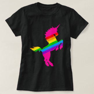COREY TIGER 1980er RETRO VINTAG UNICORN RAINBOW T-Shirt