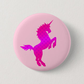 COREY TIGER 1980er RETRO VINTAG UNICORN STARS PINK Button