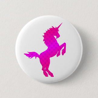 COREY TIGER 1980er RETRO VINTAG UNICORN STARS PINK Button