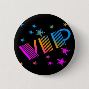 COREY TIGER 1980er RETRO VIP STARS Button