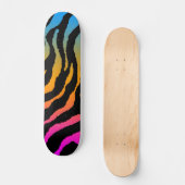 COREY TIGER 1980er TIGER STRIPE BOLD MULTI FARBE Skateboard (Vorderseite)