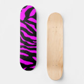 COREY TIGER 1980ER TIGER STRIPE BOLD PINK BLACK SKATEBOARD (Vorderseite)