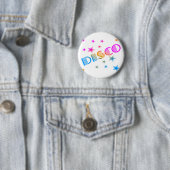 COREY TIGER 1980S RETRO DISCO STARS BUTTON (Beispiel)