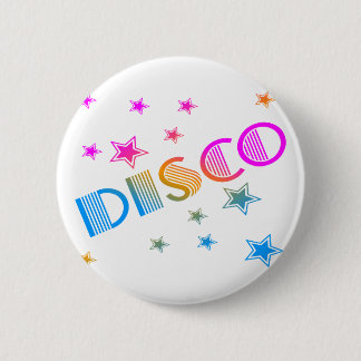 COREY TIGER 1980S RETRO DISCO STARS BUTTON