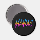 COREY TIGER 1980s RETRO MANIAC Magnet (Vorderseite/Rückseite)