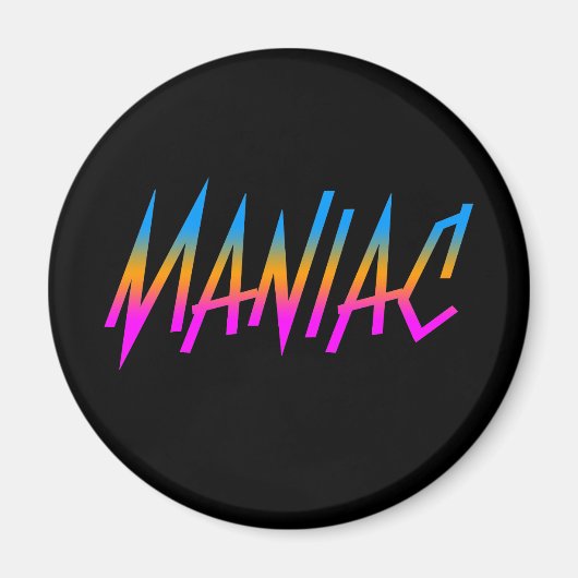 COREY TIGER 1980s RETRO MANIAC Magnet (Vorne)