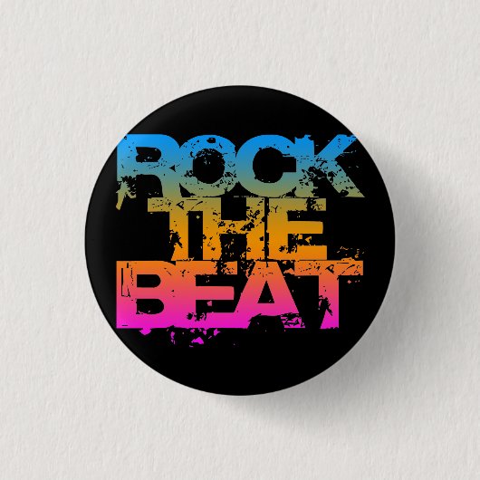 Corey Tiger 1980S Retro Rock The Beat Button (Vorderseite)
