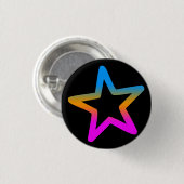 COREY TIGER 1980s RETRO STAR Button (Vorne & Hinten)