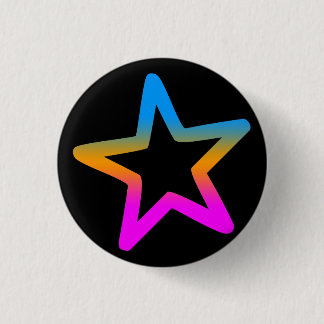 COREY TIGER 1980s RETRO STAR Button