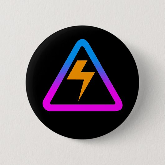 COREY TIGER 1980s RETRO ZAP SIGN Button (Vorderseite)