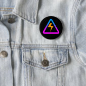 COREY TIGER 1980s RETRO ZAP SIGN Button (Beispiel)