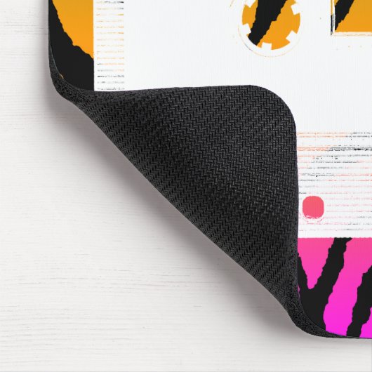 Corey Tiger 80er Cassette Tape Mousepad (Ecke)