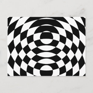 Corey Tiger 80er Jahre Vintage Op Art Postkarte